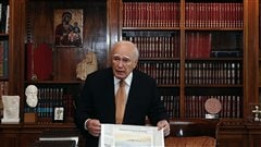 Le président Carolos Papoulias