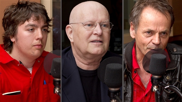 �Radio-Canada/Christian C�t� | <b> Guillaume L�pine, Fr�d�ric Metz et Jacques Nadeau</b>