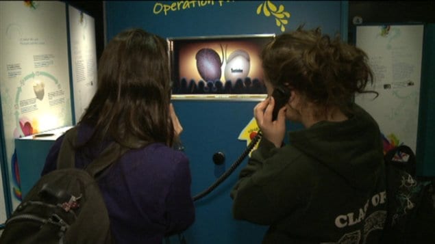 Des adolescentes visitent « Sexe : L'expo qui dit tout » à Ottawa.