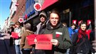 Des étudiants en colère contre les médias