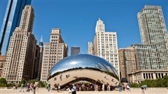 Le Cloud Gate du Millenium Park, � Chicago
