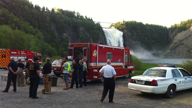 Opération de secours au Parc de la Chute-Montmorency