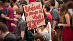 Manifestation � Montr�al