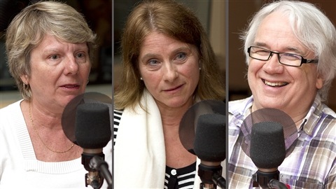 �Radio-Canada/Christian C�t� | <b> Claudine Desjardins, Sylvie Clermont et Gilles Dubois</b>