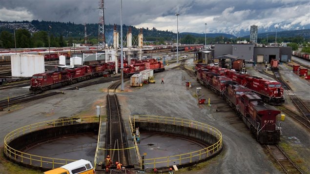 Locomotives du Canadien Pacifique à l'est de Vancouver