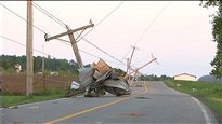 Une tornade cause d'importants dégâts à Mirabel