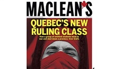 La couverture du magazine <i>Maclean's</i> portant sur le conflit �tudiant qu�b�cois.