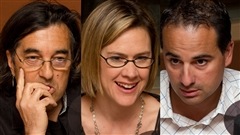 � Radio-Canada / Fran�ois Lemay | Pierre C�r�, St�phanie Grammond et Roberto Bomba