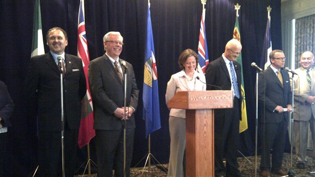 Les premiers ministres des provinces et territoires de l'Ouest canadien se sont réunis à Edmonton le 29 mai.