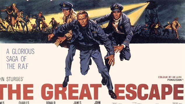 D�tail de l'affiche du film <i>The great escape</i>