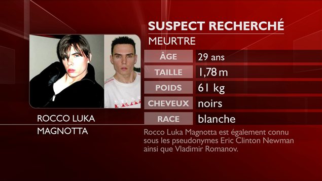 Fiche du suspect recherché