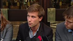 Point de presse des repr�sentants �tudiants