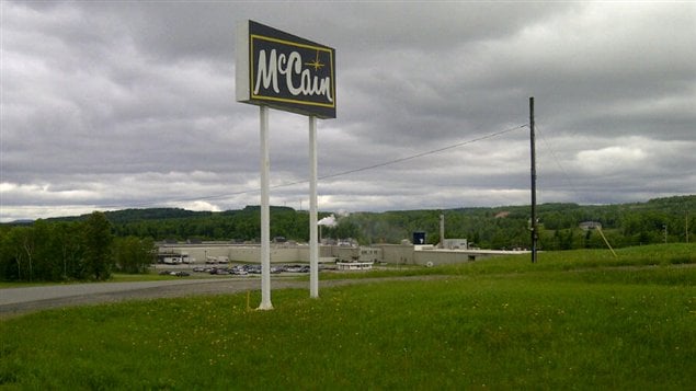 L'usine McCain de Grand-Sault.