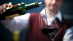 Bouteille de vin rouge