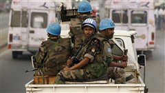 Des Casques bleus dans les rues d'Abidjan, en C�te d'Ivoire (archives)
