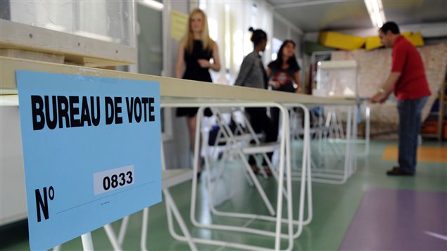Bureau de vote à Marseille