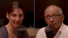 �Radio-Canada/Olivier Lalande | <b>L'escrimeuse Sandra Sassine et son p�re et entra�neur, Henri Sassine</b>