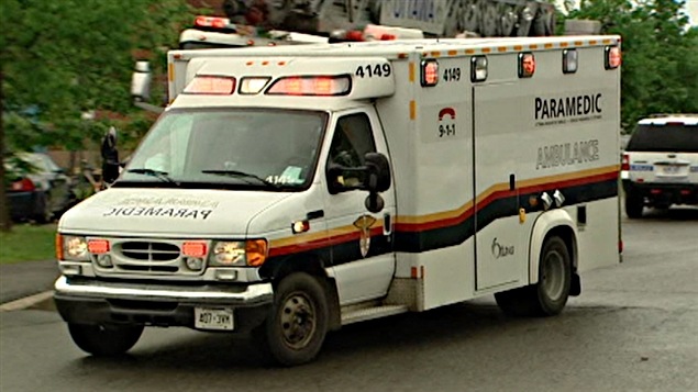 Une ambulance du service paramédical d'Ottawa.