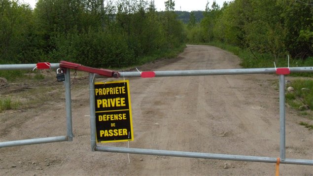 Chemin menant à la mine