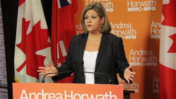 Andrea Horwath, chef du NPD provincial
