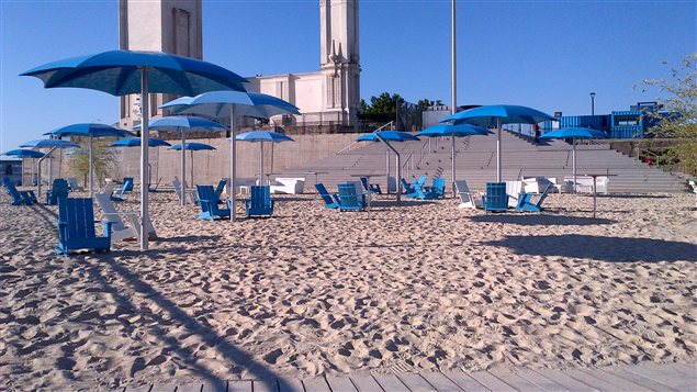 La plage du Vieux-Montréal.