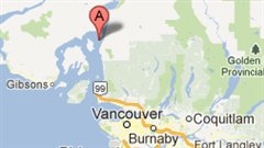 Howe Sound, Colombie-Britannique. (Point A)
