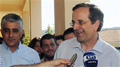 Antonis Samaras, chef du parti Nouvelle démocratie.