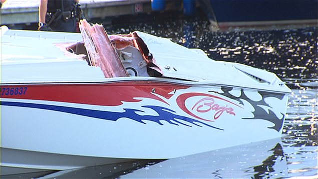Accident de bateau à Trois-Rivières