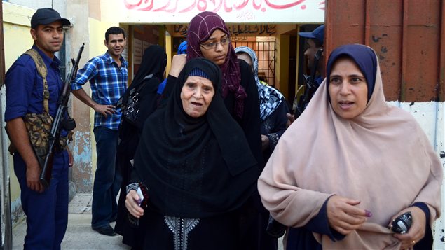 Un bureau de vote au Caire