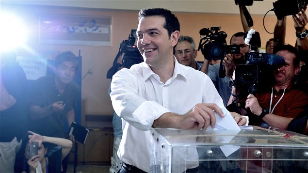 Alexis Tsipras, chef de la Coalition de la gauche radicale