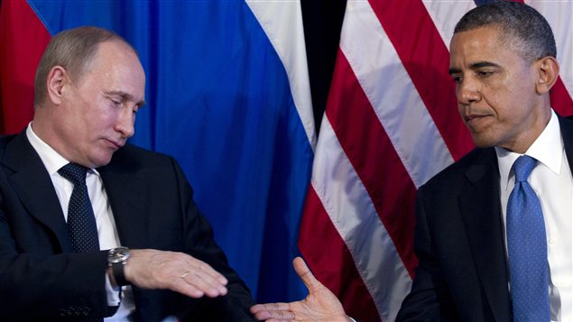 Rencontre bilatérale entre le président Barack Obama et son homologue russe Vladimir Poutine en marge du sommet du G20, au Mexique