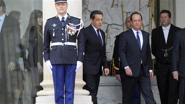 Nicolas Sarkozy quitte le palais présidentiel après l'arrivée de son successeur François Hollande le 15 mai dernier.