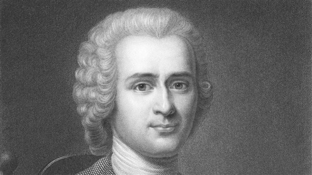 Jean-Jacques Rousseau, sur une gravure du 18e si�cle / iStock