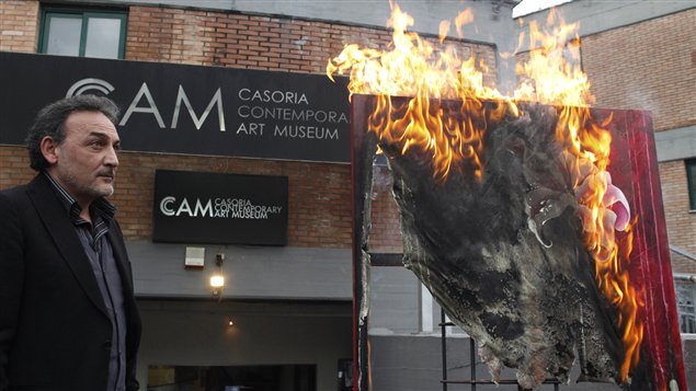 �AFP/Roberta Basile | <b>le directeur du Mus�e d�art contemporain de Casoria, Antonio Manfredi </b>