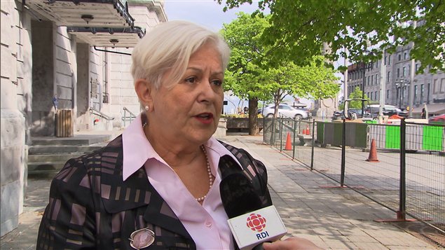 La chef de Vision Montréal, Louise Harel