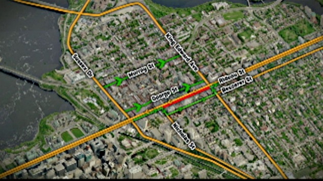 Une portion de la rue Rideau sera fermée à la circulation durant les travaux de réfection.