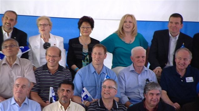 Les ministres conservateurs accompagnaient le premier ministre Harper dans Lotbinière.