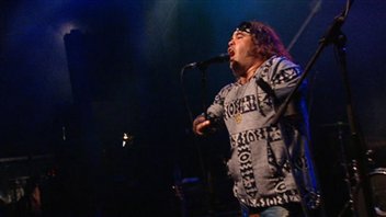 Martin Deschamps est monté sur scène dimanche soir au parc des Cèdres.