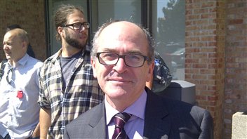 Me John Norris, avocat d&#39;Alex Hundert/manifestant G20 Toronto Photo : Radio-Canada/Jean-Philippe Nadeau - 120626_7i5w0_alex-hundert-avocat_6