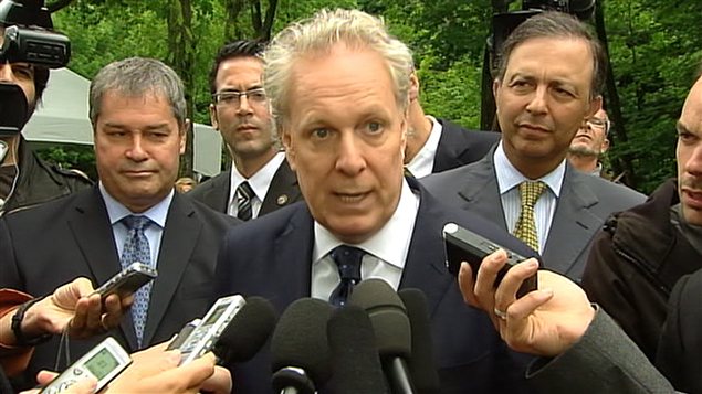 Le premier ministre du Québec Jean Charest