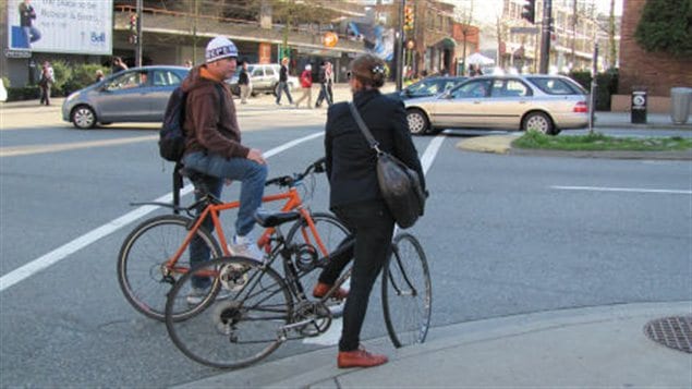 Deux cyclistes à Vancouver (archives)