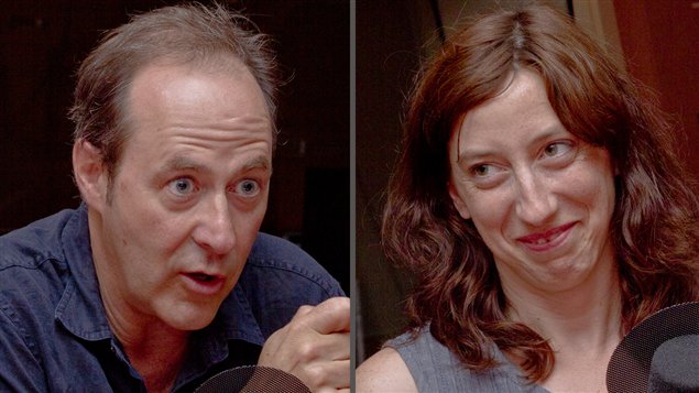 �Radio-Canada/Olivier Lalande | <b>Le metteur en sc�ne Claude Poissant et l'auteure Fanny Britt</b>