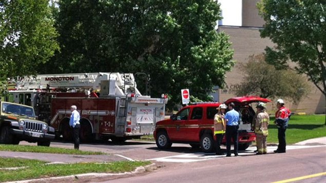 Accident à l'Univesité de Moncton