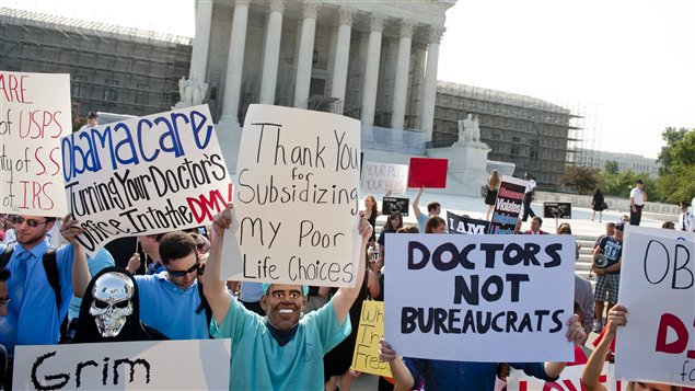 Opposants à la réforme de la santé à Washington