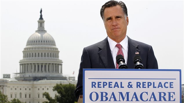 Mitt Romney réagissant à la décision de la Cour suprême.