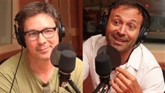 Benoit Pelletier et Jo�l Legendre  � Radio-Canada/ Marie-Sandrine Auger