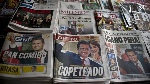 Les journaux mexicains relatent la victoire d'Enrique Peña Nieto