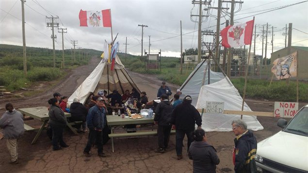 Barricade à Schefferville