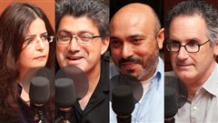 Amany Fouad Hanna Salib, Emad Raphael, Walid El Kachab et Luc Chartrand � Radio-Canada/ Marie-Sandrine Auger