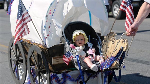 Le « Baby Parade » du jour de l'Indépendance à Port Carbon, en Pennsylvanie, le 4 juillet 2012